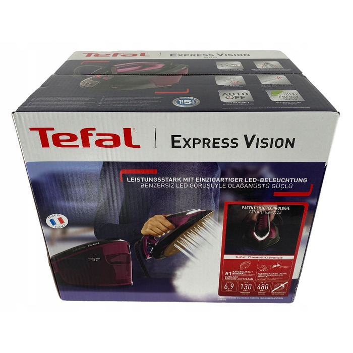 Парова станція Tefal Express Vision, 2800 Вт, керамічна підошва, резервуар 1800 мл