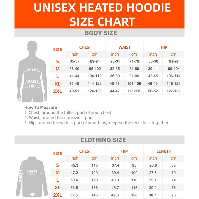 Loowoko Обогреваемый худи унисекс с Power bank 10000 mAh, 3 температурні режими + 6 зон обігріву, пральний, обігріваючий худі для роботи на відкритому повітрі, мотоцикла, прогулянок та вигулу собак, чорний, S