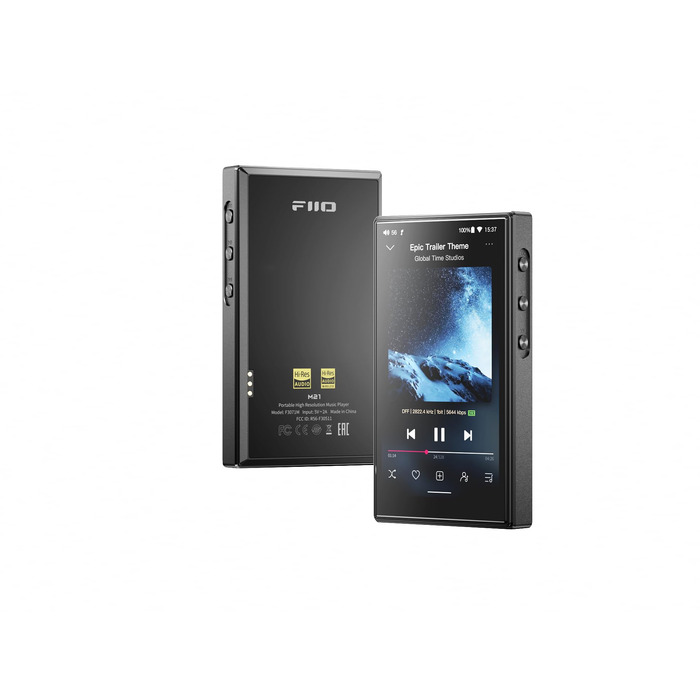 FiiO M21: Hi-Res аудіоплеєр на Android 13 (Snapdragon 680, 4x DAC CS43198, Bluetooth LDAC, чорний)