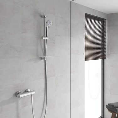 GROHE Euphoria 110 Massage Handshower (3 Spray Patterns, Anti-Limescale System, with Spray Dimmer), Chrome, 27221000 (champagne)