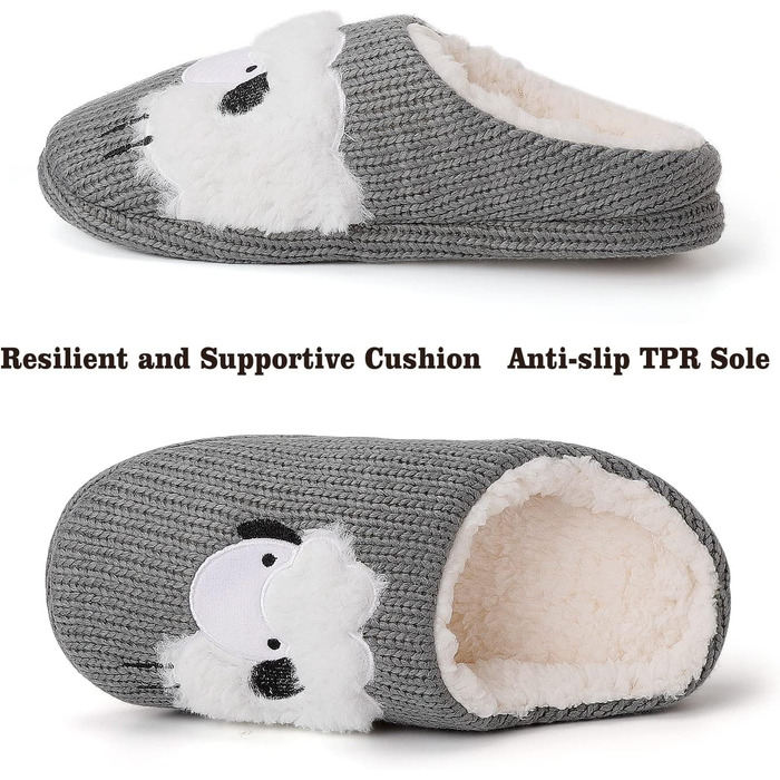 Тапочки жіночі зимові теплі пухнасті, плюшеві. Тапочки чоловічі зручні з штучного хутра, антиковзаючі (44/45 EU, Біле ягня)