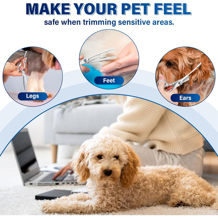 Професійна вигнута ножиці для грумінгу собак JASON 7' - ножиці для розрідження шерсті, з японської сталі 440C, 21 зуб, для грумерів