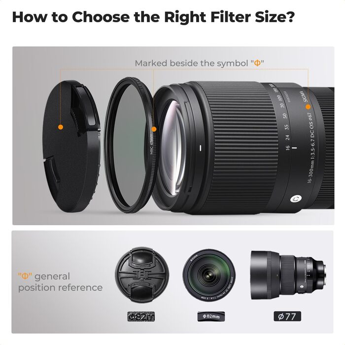 Фільтр 2-в-1 K&F Concept 72mm: Поляризаційний та Black Mist (1/4 True Color), скло Nano-Xcel