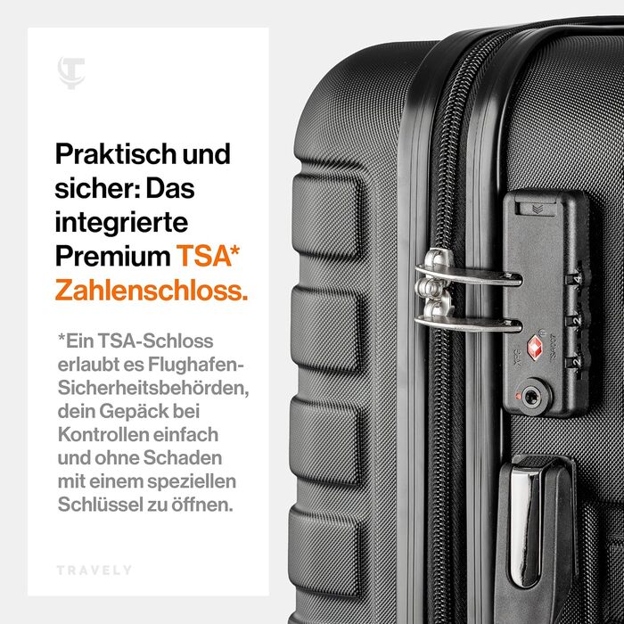 Чемодан Trevey з полікарбонату, 67 см, 60 л, міцний, з TSA замком, для подорожей, ручна поклажа, колір: Небесно-зелений