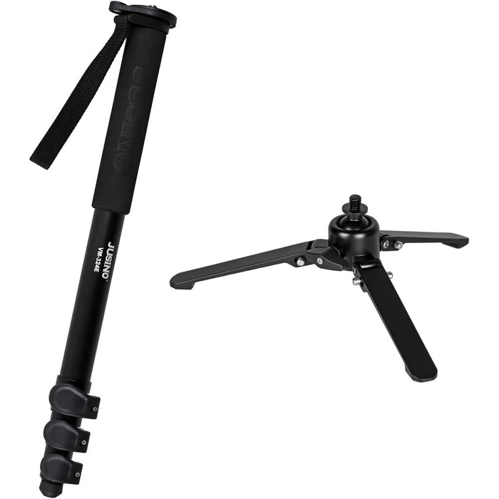 Монопод JUSINO з від'ємним/стільниковим штативом (швидкознімні кліпси) VM-324E