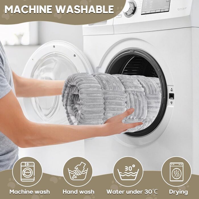 Килимок для собак у машину Loiion, захист заднього сидіння, чорно-білий, 127x62.5 см