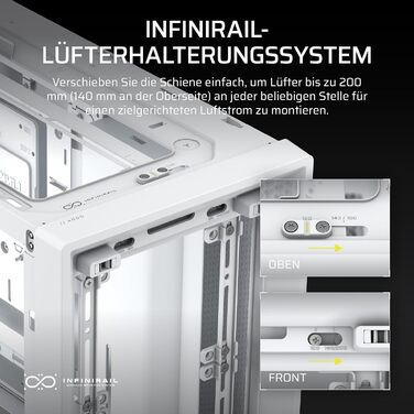 Корпус ПК CORSAIR 4000D Mid-Tower ATX з високим повітряним потоком та InfiniRail™