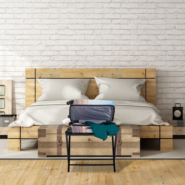 Relaxdays Folding Suit Stand - Wood