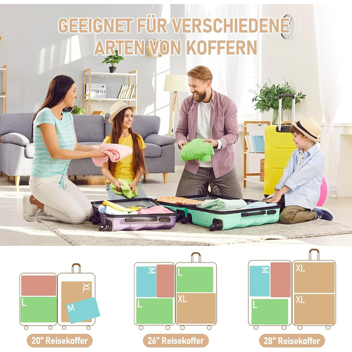 Органайзер для валізи та рюкзака Kompression: набір кубів для пакування, аксесуари для подорожей