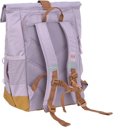 Дитячий рюкзак LÄSSIG з нагрудним ременем, 12 літрів, водонепроникний, Rolltop, зелений/синій (фіолетовий)