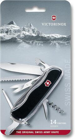 Мультитул Victorinox Outrider: Швейцарський ніж з 14 функціями, чорний