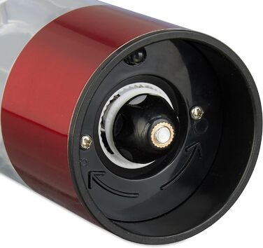 Електричні перечниці Relaxdays 2 шт. з LED-підсвіткою, стильні, з нержавіючої сталі, червоні