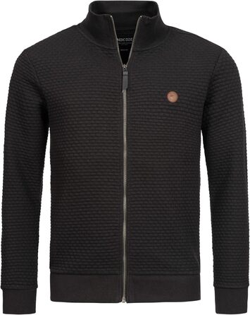 Світшот Indicode для чоловіків з високим коміром | Кардиган/світшот чоловічий (XXL, Чорний)