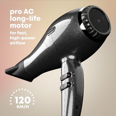 Фен REVAMP 5000 Featherlite Ultra X Shine: потужний 2400W, 4 режими температури, 2 швидкості, кнопка холодного повітря, олія для блиску, для всіх типів волосся
