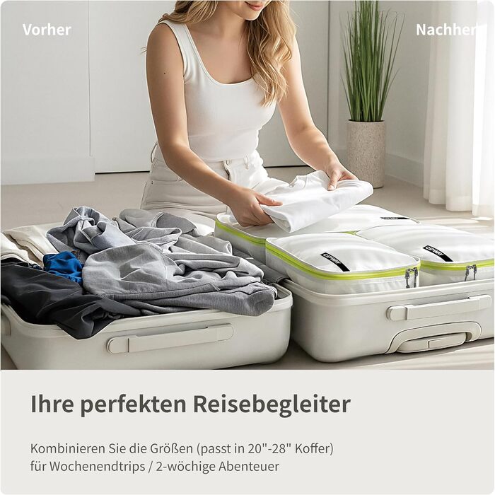 Органайзер для валізи Cipway: 5-ти частинний набір кубиків для одягу з нейлону сірого кольору (5шт)