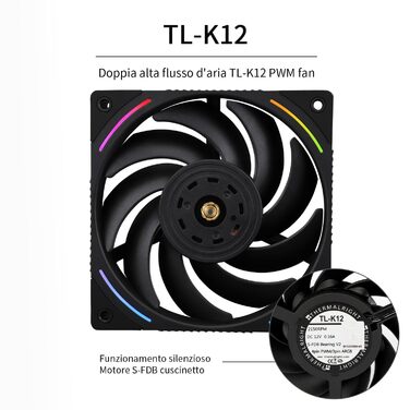 TR Phantom Spirit 120 EVO: Повітряний кулер для CPU з цифровим дисплеєм, 7 теплових трубок, сумісний з AM4/AM5/Intel lga1851/1700/1150/1151/1200/2011