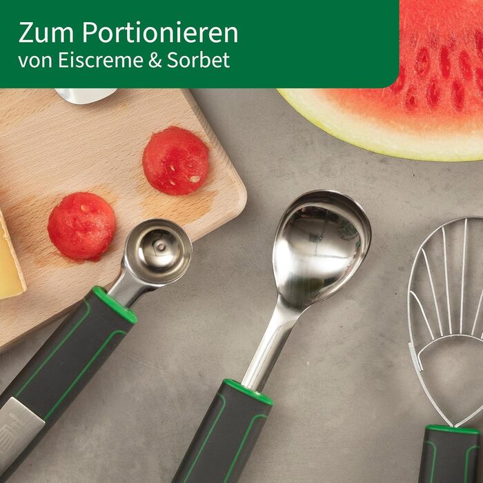 Лопатка кулінарна Fackelmann Chefkoch Premium для відбивних та іншого, з подвійною поверхнею (рівна та ребриста), алюміній, 26,5 см