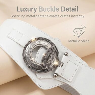 Жіночий шкіряний пояс широкий 60 мм, червоний, еластичний, для талії 65-160 см. Стильний аксесуар до сукні