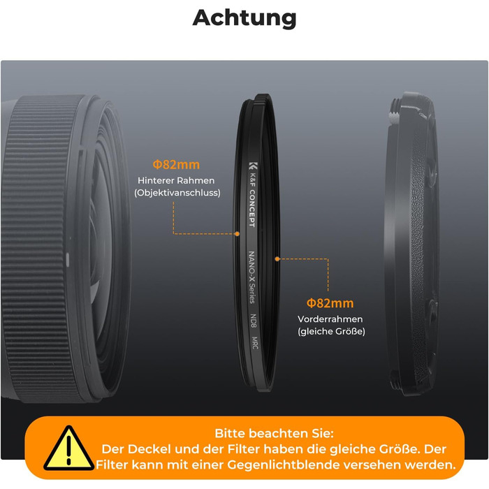 Графільтр K&F Concept Nano-X Serie Slim ND64 (49mm) - 6 ступенів затемнення