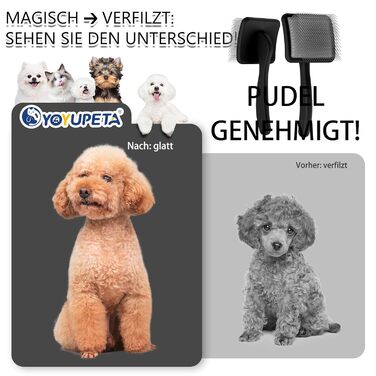 Набір гребінців для собак та котів з підшерстям (3 шт.) - Slicker Bürste Hund groß