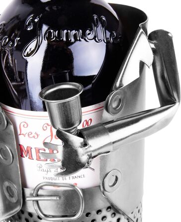 BRUBAKER Wine Holder Wedding Couple Metal Sculpture Gift with Gift Card