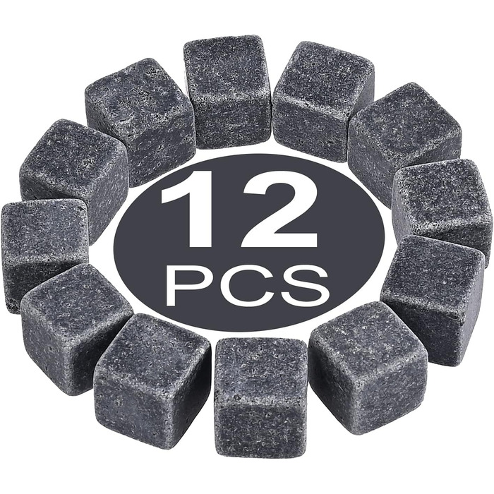 Набір віскі GOLDGE 16 шт: камені для віскі, стакани, кліпси для льоду, підставки