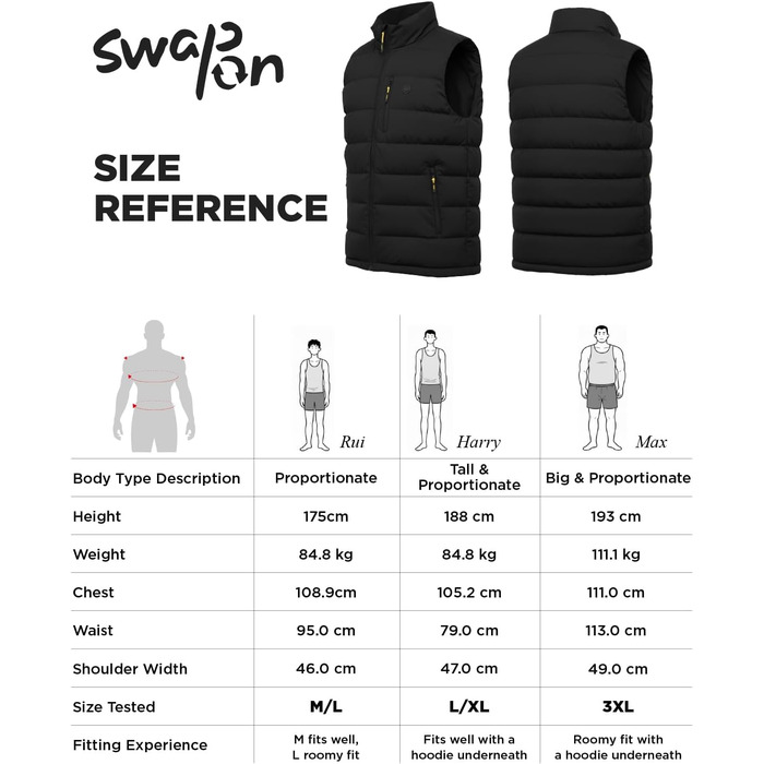 Тепла електрична жилетка InoKraft для чоловіків з підігрівом, акумулятор 8000mAh, USB-C, для зими, велоспорт, біг, хайкінг, XXL