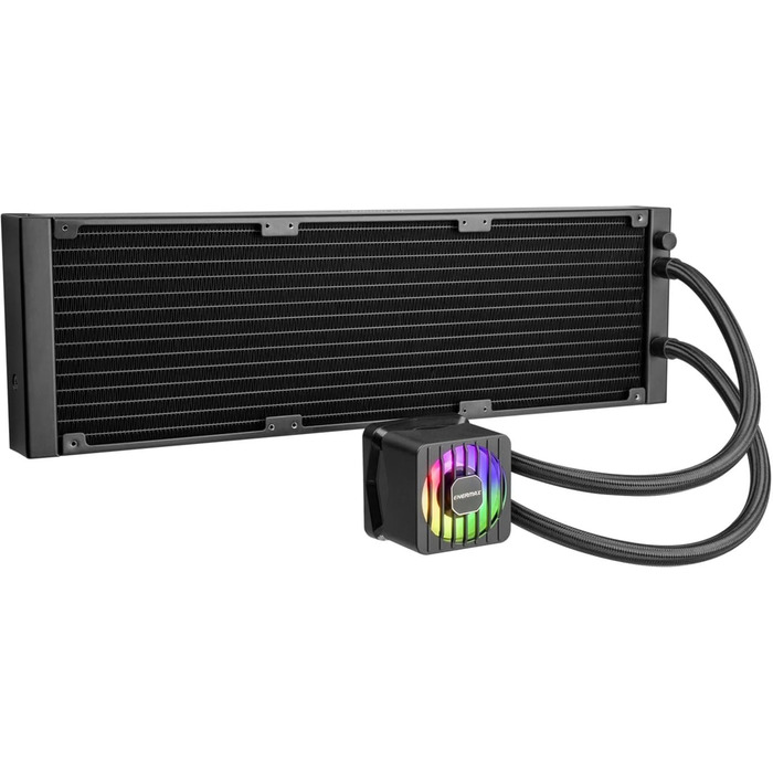 ENERMAX LIQMAXFLO 420 - Система водяного охолодження CPU з RGB підсвічуванням (LGA 1700, 1200, AM5, AM4)