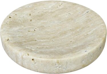 Нержавійна миска для мила Naturmarmor з темного коричневого кольору, прямокутна, 12x9 см. Підставка для мила з вапняку, сучасний тримач для мила, підставка для мила для душу, тримач для мила для ванної кімнати, кухні