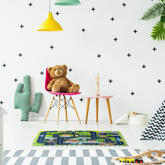 Relaxdays Puzzle Mat Road
