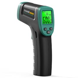 Інфрачервоний термометр ERICKHILL -50℃~800℃: безконтактний лазерний термометр з LCD-дисплеєм, регульований коефіцієнт випромінювання. Підходить для приготування їжі, грилю, заморожування, промисловості