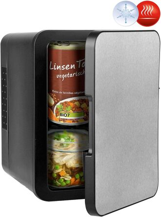 Міні-холодильник Rosenstein & Söhne для подорожей: 4 літри, 12/230V, з підігрівом, блакитний