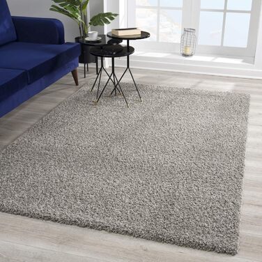 Килимок для вітальні Impression - Екологічний сертифікований килим, колір сірий, розмір 80x150 см