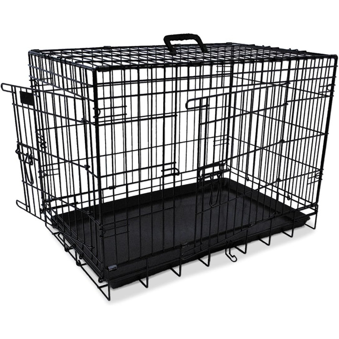 Переносна переносна клітка для собак Nobby 62315, чорна, 78x55x62 см, складна