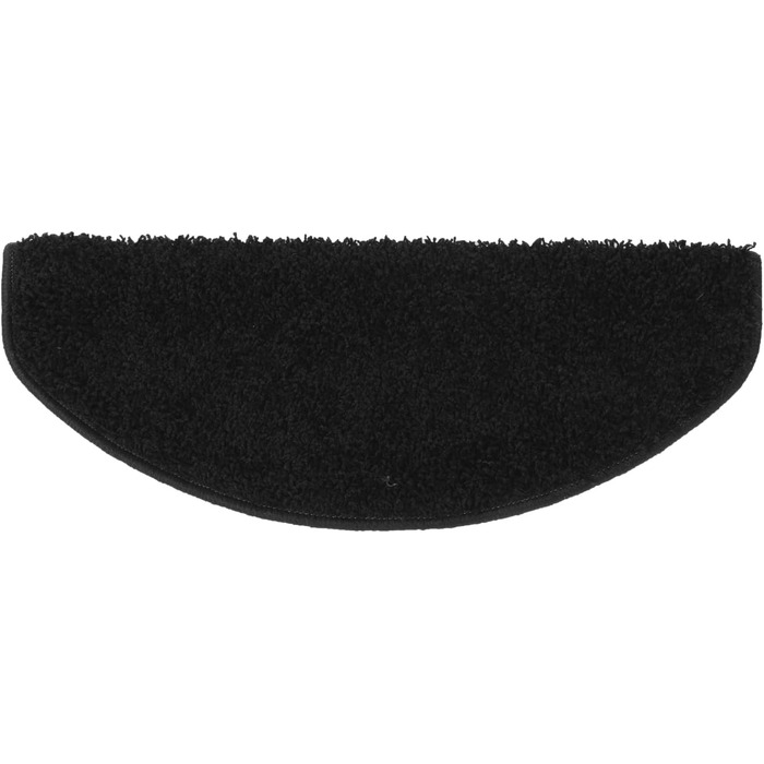 Набір килимків на сходи Floordirekt Barcelona (15 шт.) - чорні, напівкруглі, 65 x 23,5 см. Зносостійкі та легкі в догляді