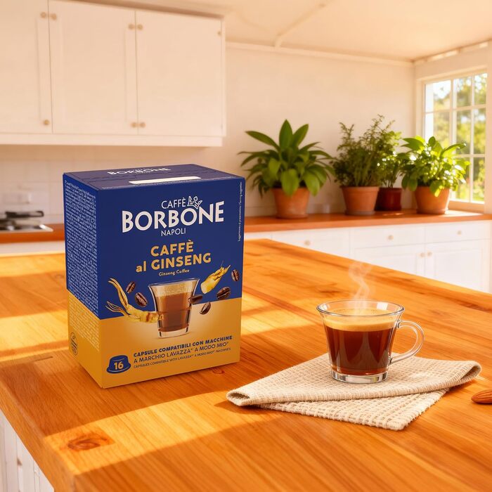 Кава в капсулах Caffè Borbone Don Carlo Ginseng, сумісні з Lavazza A Modo Mio, 100 шт