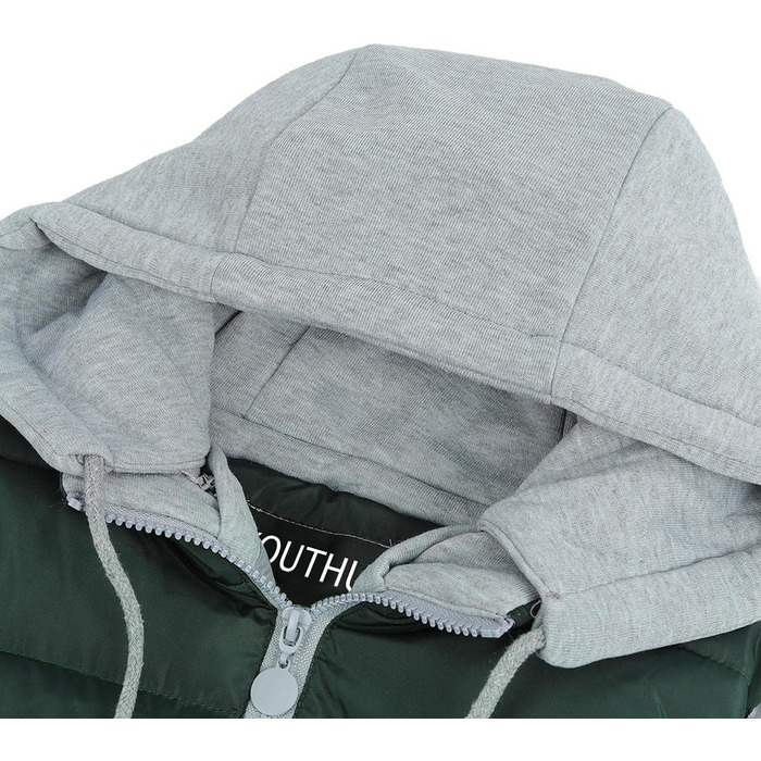 Легка зимова жилетка YOUTHUP West Daen з капюшоном для активного відпочинку та повсякденного носіння (XXL, Зелений)