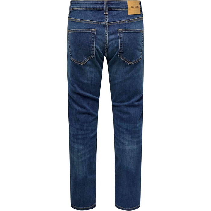 Джинси чоловічі Only Sons O&S Slim Fit Stone Washed Denim Stretch 33W/32L Середньо-сині