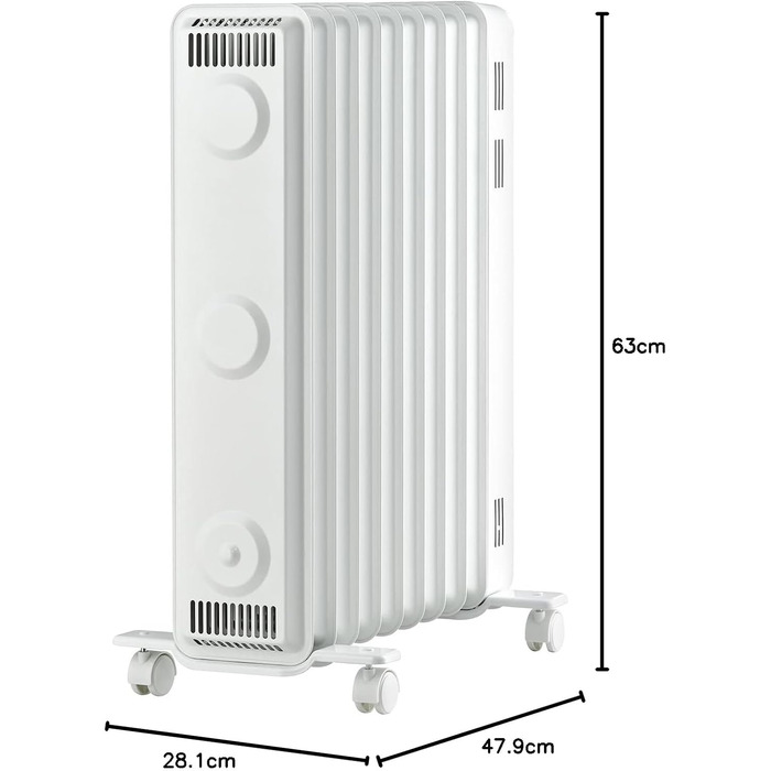 Опалювач електричний EWT Öko-Radiator NOC eco 20M, 2000 Вт, білий, для середніх приміщень