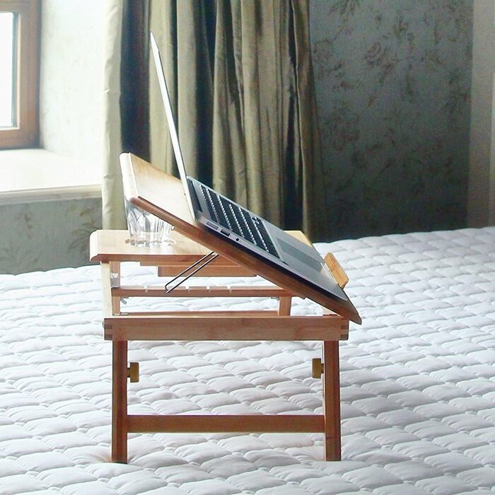 Столик для ноутбука BAKAJI: регульований, складний, 55x35x29 см