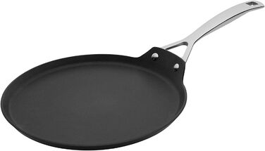 Млинцева пательня Le Creuset алюмінієва з антипригарним покриттям, 28 см, для всіх типів плит, включаючи індукцію, антрацит/срібло