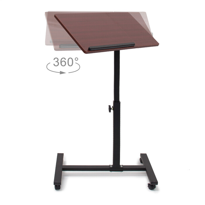 Relaxdays Adjustable Height Laptop Table Wood