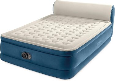 Надувний матрац Intex Silky Bed для двоспального ліжка з підголівником, 229 x 152 x 79 см, з вбудованим електричним насосом (нова версія)