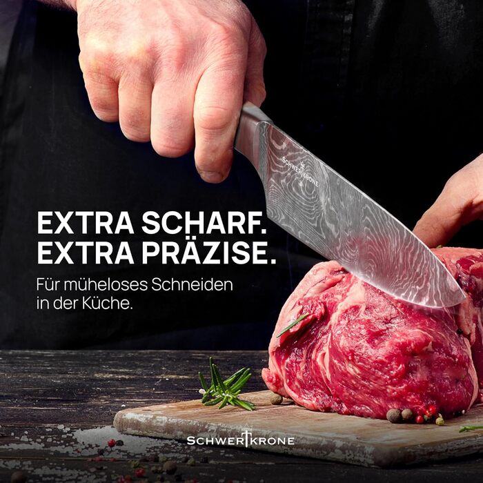 Ніж кухарський Schwertkrone Chefmesser з ручкою з горіха, Made in Germany