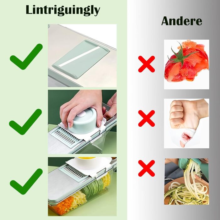 Набір для нарізання овочів та зелені 6-в-1: тертка, нарізач цибулі, кухонні аксесуари