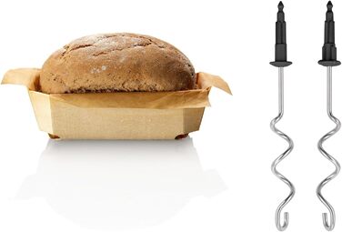 Bosch Hand Mixer Styline MFQ4835DE, 2x whisks, 2 stainless steel dough hooks, dishwasher-safe, 575 W, white