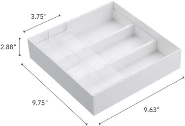 Органайзер для столових приладів Yamazaki 3383 Tower, чорний, ABS/PS пластик, 25x24.6x5.7 см