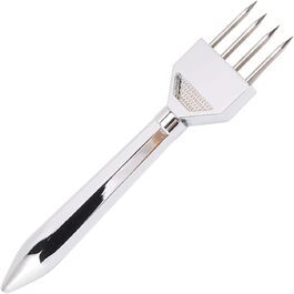 Eishacker, Professional Manual Ice Pick made of Stainless Steel, Ice Pick, Breaker, Ice Pick with Wooden Handle, Bar Ice Chisel for Restaurants, Bartenders, Ice Breaking, Kitchen (Type A)