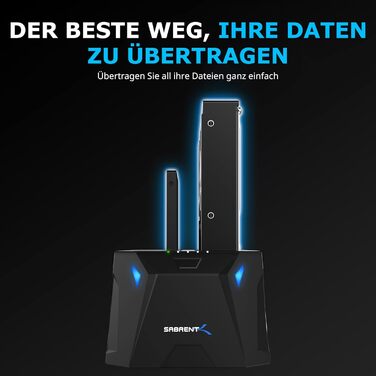 SABRENT Док-станція для жорстких дисків 2 відсіки USB A - 2.5/3.5