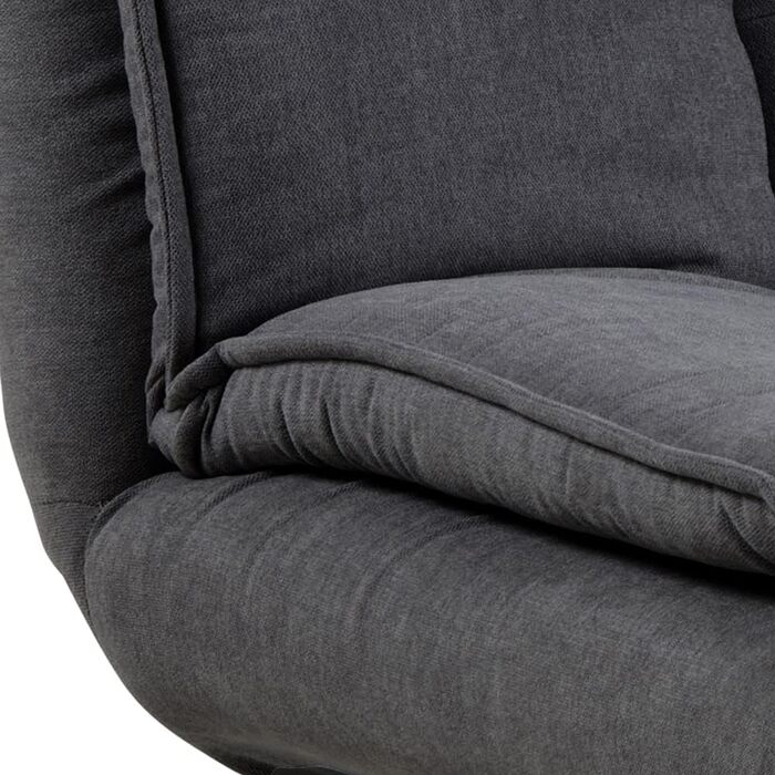 AC Design Jasper Bettcouch Dunkelgrau/Schwarz